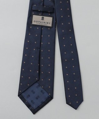 GOTAIRIKU GOTAIRIKU別注【日本製】シルク ネクタイ_ドット柄 ネイビー系8