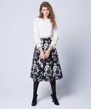 TOCCA 【洗える！】WANDERING FLOWER スカート ブラック系5