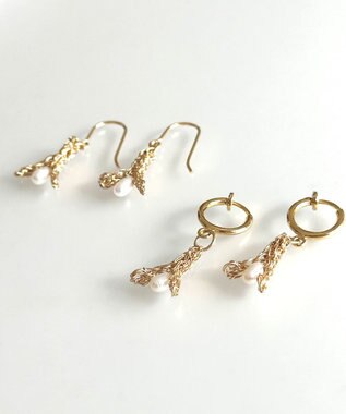 CASUMINO KINOMI pearl イヤリング gold