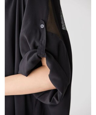 AMERICAN HOLIC サラックールメッシュ切替ワンピース Black