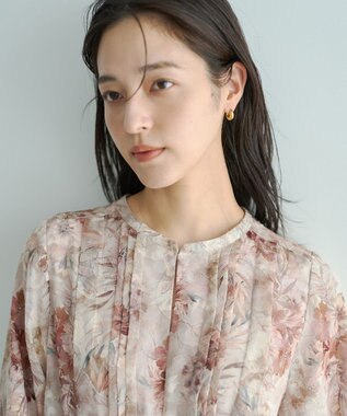 YECCA VECCA ぼかしフラワー柄ワンピース Yellow