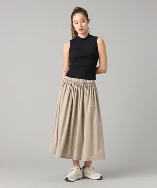 Chacott ソフトリブノースリーブTシャツ ブラック