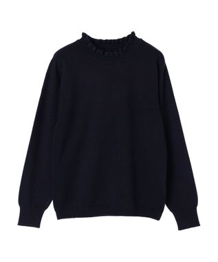 CRAFT STANDARD BOUTIQUE エリシャーリングニットプルオーバー Navy
