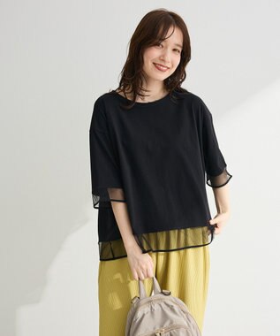 Green Parks 【適ON】遮熱チュールドッキングプルオーバー