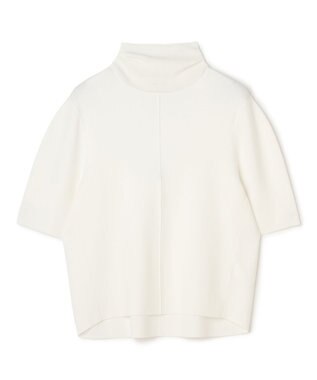 BEIGE， LAURA / ドライタッチ ストレッチショートスリーブニット Ecru