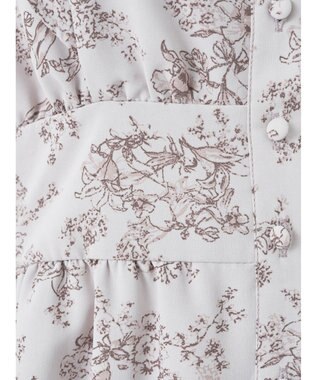 earth music&ecology フラワーフレアワンピース Ivory