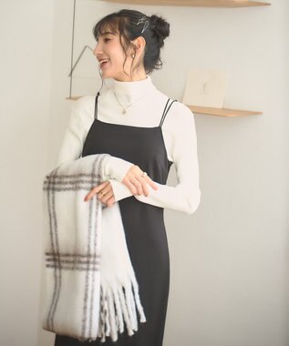 WEGO 【手洗い可】タートルネックニット ホワイト