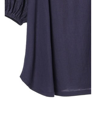 Green Parks ボリューム袖切替プルオーバー Blue