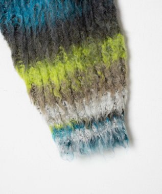 WEGO マルチボーダーブラッシュニットショートプルオーバー 柄3