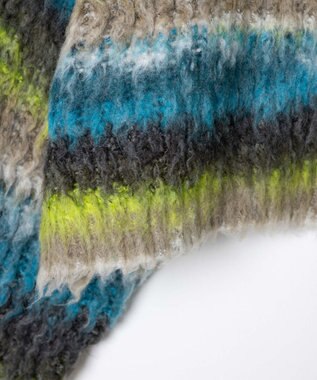 WEGO マルチボーダーブラッシュニットショートプルオーバー 柄3