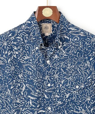 J.PRESS MEN 【J.PRESS YACHT CLUB】アーバンリゾート アロハ シャツ / B.D. ネイビー系5