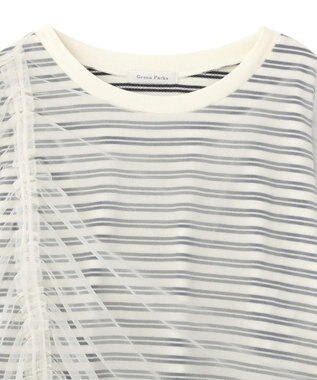 Green Parks シャーリングチュールドッキングプルオーバー Navy