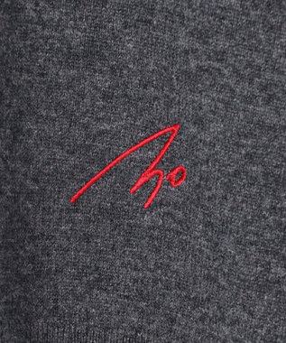 ICB 【30th ANNIVERSARY】 カシミヤブレンド 配色デザインプルオーバー クラウディスカイ