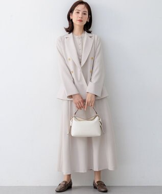 組曲 ブロードノット2WAYソフトショルダー バッグ アイボリー系