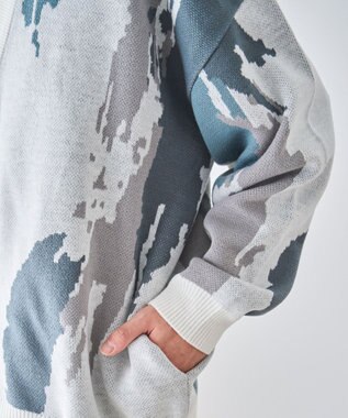 WEGO オーバーフィットパターンカーディガン 柄4