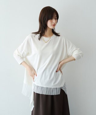 YECCA VECCA 裾アシメデザインプルオーバー② Ivory