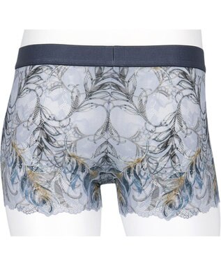 WACOAL MEN WACOAL MEN 【レースボクサー】 ボクサーパンツ フロント快適グラマラス 通気性 スカラ始末(裾部分) 前閉じ レース 下着 メンズ WT3826 /ワコールメン グレー