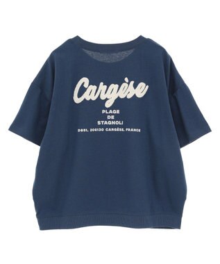 Green Parks さがら刺繍Ｔシャツ Navy