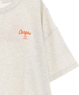 Green Parks さがら刺繍Ｔシャツ Oatmeal