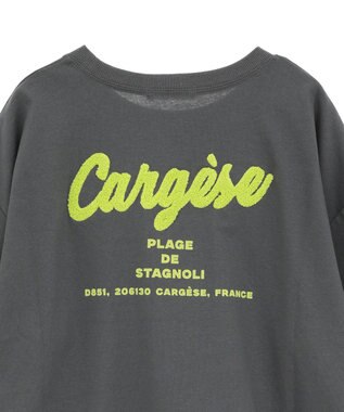 Green Parks さがら刺繍Ｔシャツ Charcoal Gray