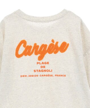 Green Parks さがら刺繍Ｔシャツ Oatmeal