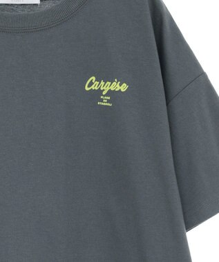 Green Parks さがら刺繍Ｔシャツ Charcoal Gray