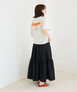 Green Parks さがら刺繍Ｔシャツ Oatmeal