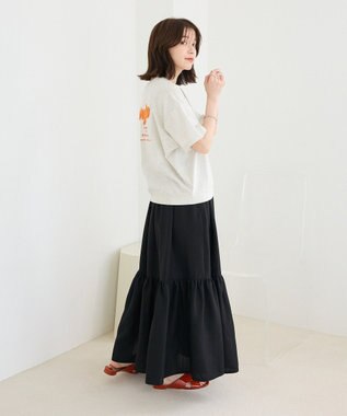 Green Parks さがら刺繍Ｔシャツ Oatmeal