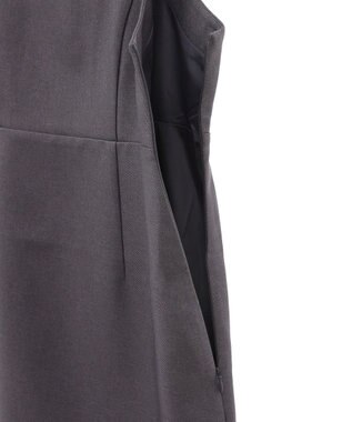 earth music&ecology スクエアネックミニワンピース Gray