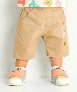 MIKI HOUSE HOT BISCUITS 【80-120cm】 パステルロゴ 6分丈パンツ