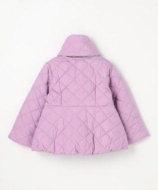 組曲 KIDS 【110-140㎝】マフラー付き中綿キルト アウター ラベンダー