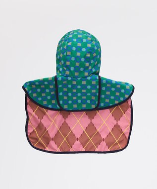 COQ PLAID ARGYLE ドッグポンチョ レインコート グリーン