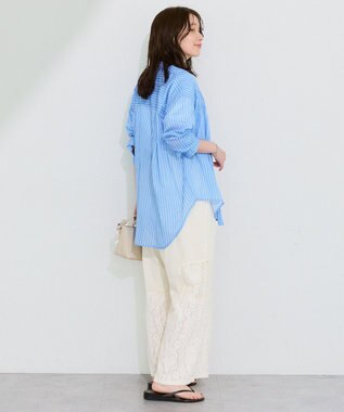 Green Parks 長袖ボイルシャツ Stripe