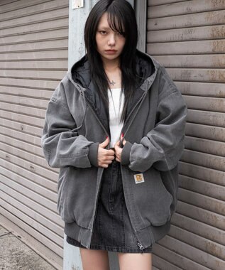 WEGO ワーカーズキルトフードブルゾン