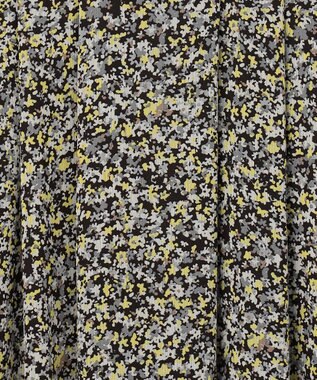 組曲 【先行予約】インプレッションフラワープリント フレアスカート イエローフラワー系
