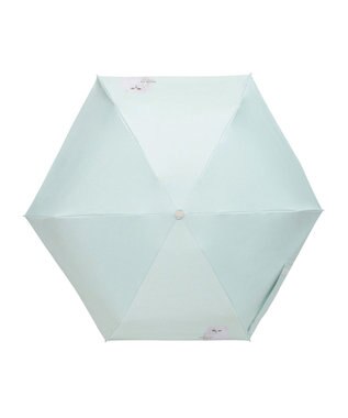 MOONBAT 【 遮光率100％/遮熱/UV/コンパクト】PAUL&JOE ACCESSOIRES(ポール&ジョー) 晴雨兼用日傘  ジプシー カットワーク 5段折りたたみ傘 ミントグリーン