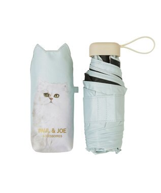 MOONBAT 【 遮光率100％/遮熱/UV/コンパクト】PAUL&JOE ACCESSOIRES(ポール&ジョー) 晴雨兼用日傘  ジプシー カットワーク 5段折りたたみ傘 ミントグリーン