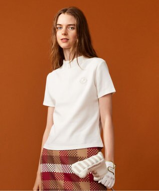 23区GOLF 【WOMEN】【UVケア】ボトルネックシャツ ホワイト系