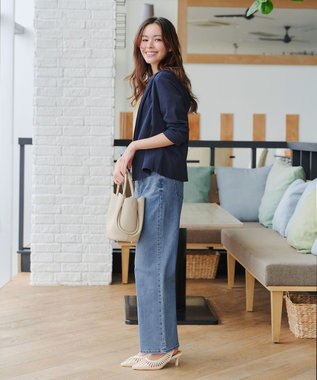 Tiaclasse L 【UVケア・接触冷感】“やみつき”ショートパーカー ネイビー