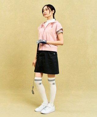 23区GOLF 【WOMEN】ベーシック台形シルエットスカート ブラック系