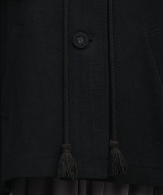 GRACE CONTINENTAL タッセル付レースカラー ブラック