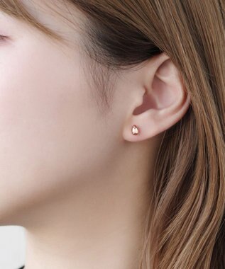 TOCCA 【WEB限定】DROP OF PETAL K10 PIERCED EARRINGS ピアス ローズ系