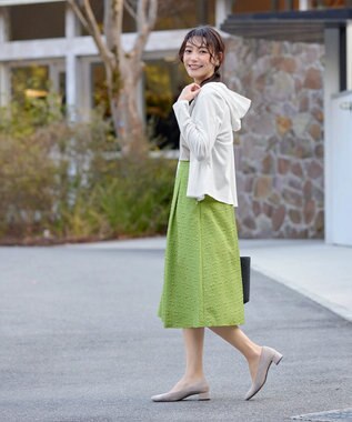 Tiaclasse L 【UVケア・接触冷感】“やみつき”ショートパーカー オフホワイト