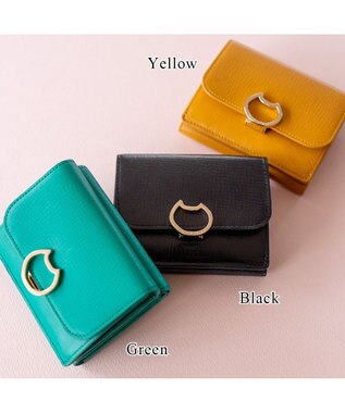 tsumori chisato CARRY ネコおこし 3つ折り財布 グリーン