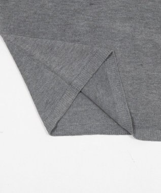 WEGO リングドットヘンリーネックプルオーバー グレー