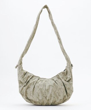 Y'SACCS 迷彩ジャカードシャーリングショルダーバッグ グレージュ