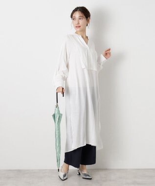 MOONBAT 【新色追加/耐風】ランバン オン ブルー 長傘 フラワー柄サテンジャガードプリント ミントグリーン