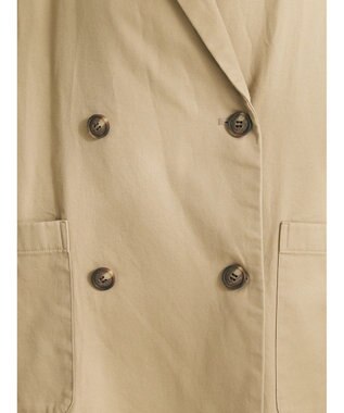 CRAFT STANDARD BOUTIQUE コットンギャバジンＷテーラードジャケット Beige