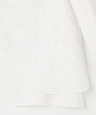 ANY SIS 【洗える】レイヤードレース ブラウス オフ