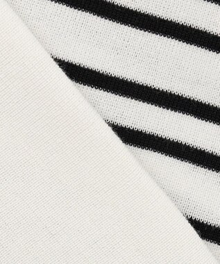 自由区 【XSサイズ～/洗える/セット着用可】ドライコットンハイゲージVネック ニット ホワイト系1